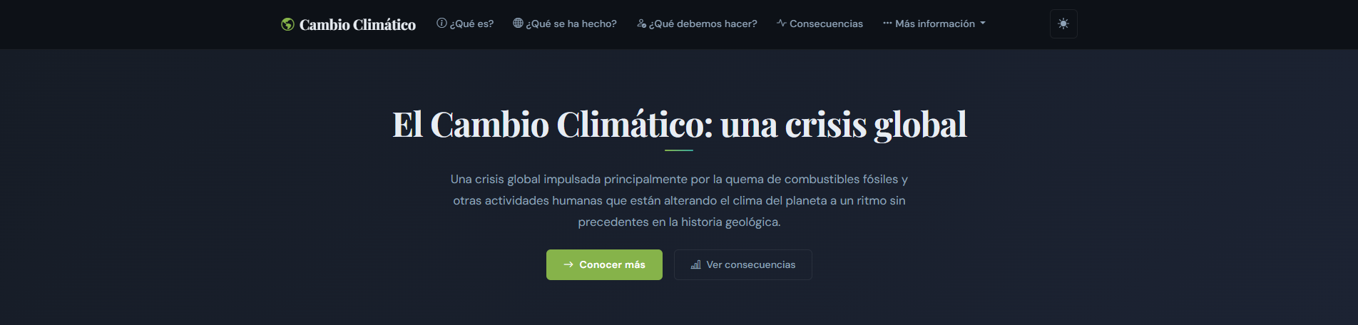 Cambio Climático