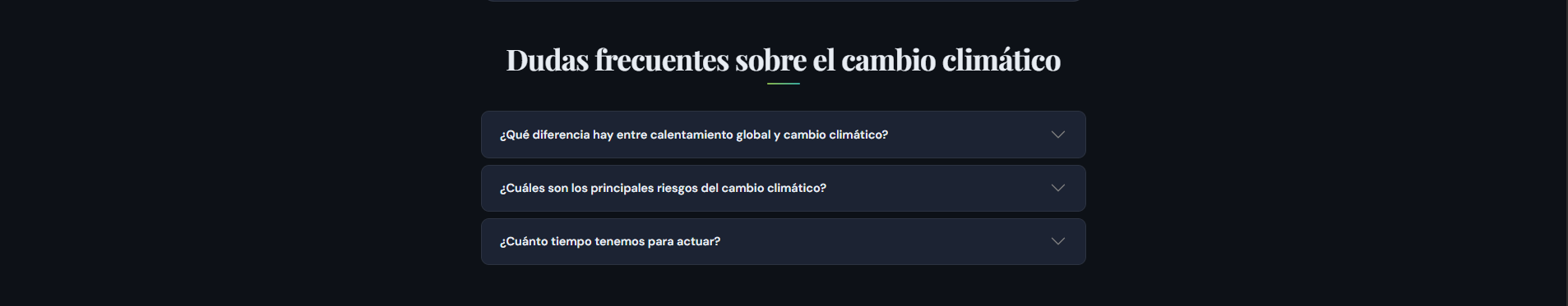 Cambio Climático